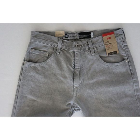 Levi's SilverTab Men's Sz 30x30 Gray Relaxed Fit Straight Leg Denim Jeans $80 - Picture 4 of 7